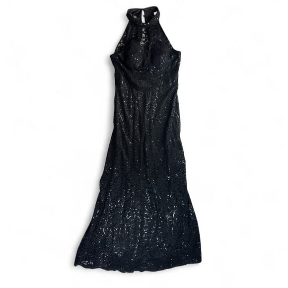 B. Darlin Black Sequin Evening Gown size 15/16 - Picture 2 of 9